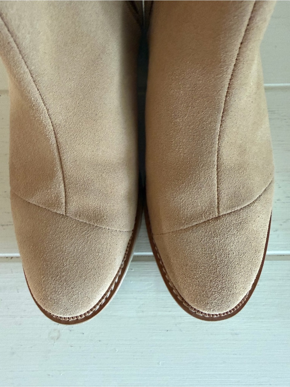 TOMS Cleo Desert Tan Suede Chelsea Boots Sz 7.5 Water Resistant NWOB - Picture 10 of 16